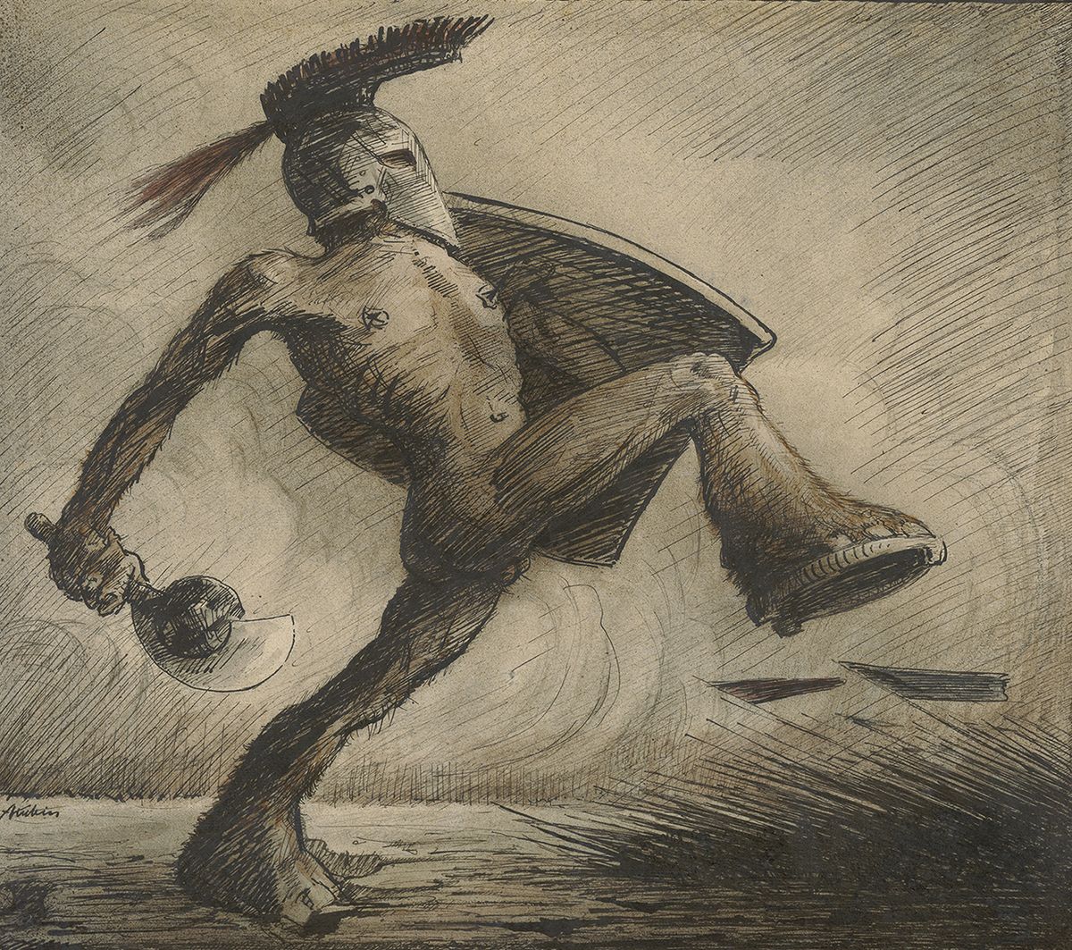 Alfred Kubin’s deeply unsettling work War (around 1918) © Eberhard Spangenberg, München/Bildrecht