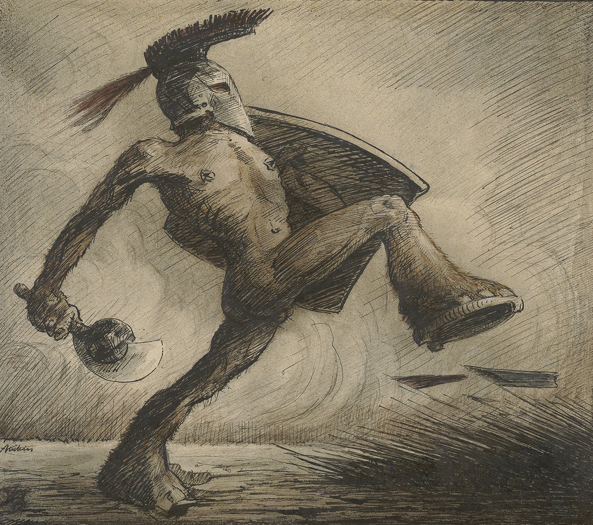 Alfred Kubin’s deeply unsettling work War (around 1918) © Eberhard Spangenberg, München/Bildrecht