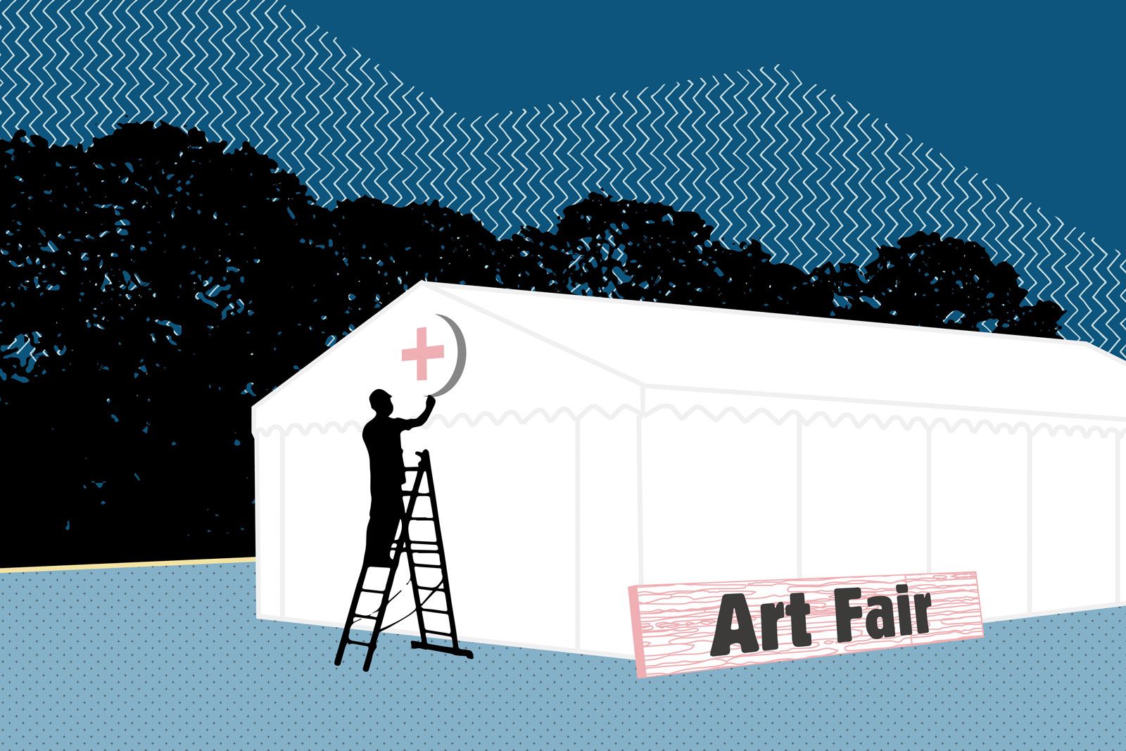 More than 20 fairs around the world have been cancelled or postponed due to the coronavirus pandemic Illustration: © Katherine Hardy