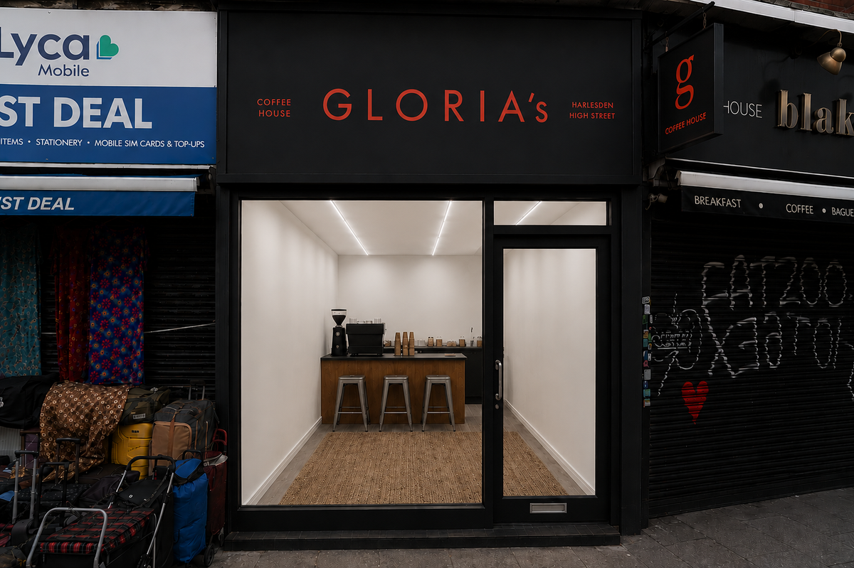 Is Harlesden High Street gallery in west London being taken over by a trendy cafe? This show is one of our critics' picks for London Gallery Weekend 2026
Courtesy of the artist Savannah Harris and the company
