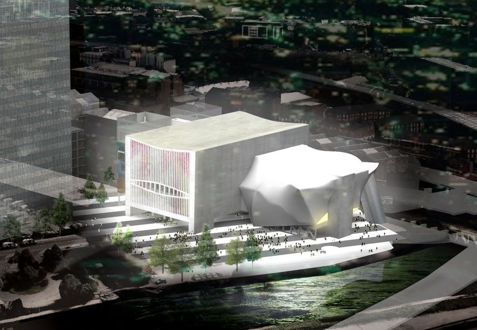 A rendering of how The Factory in Manchester will look © OMA. Image Courtesy Factory Manchester