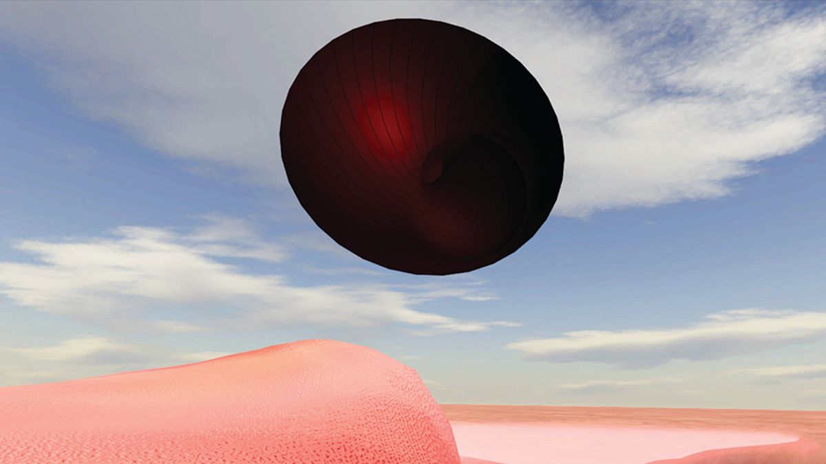 Anish Kapoor’s VR work From Into Yourself, Fall, features at Frieze. Courtesy of Anish Kapoor and Acute Art