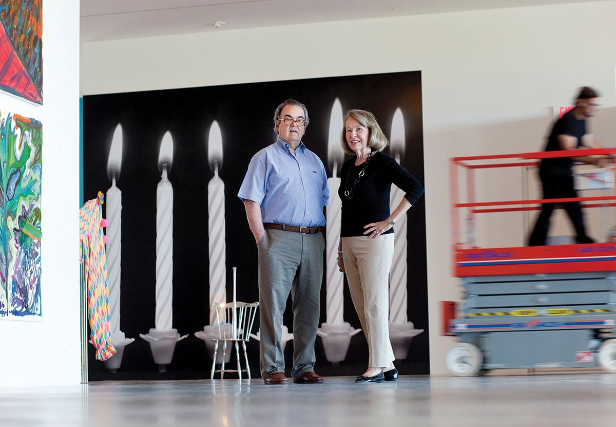 Times past: Rosa de la Cruz and her husband Carlos at their private museum in Miami, which closed following Rosa’s death in February
Photo: Barbara Fernandez/The New York Times/Redux/eyevine