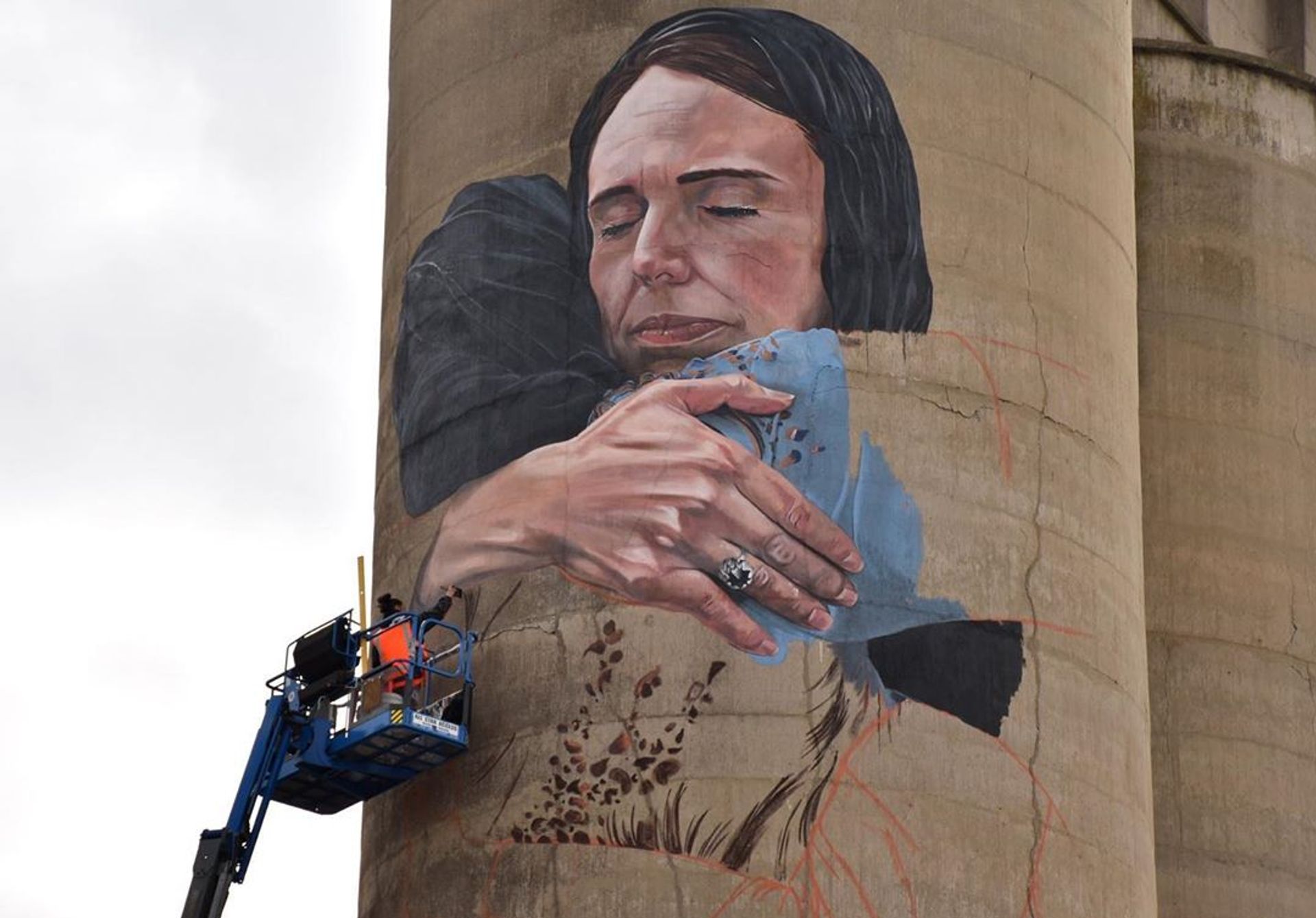 Loretta Lizzio's mural in Melbourne Photo: @slocummatthew via instagram