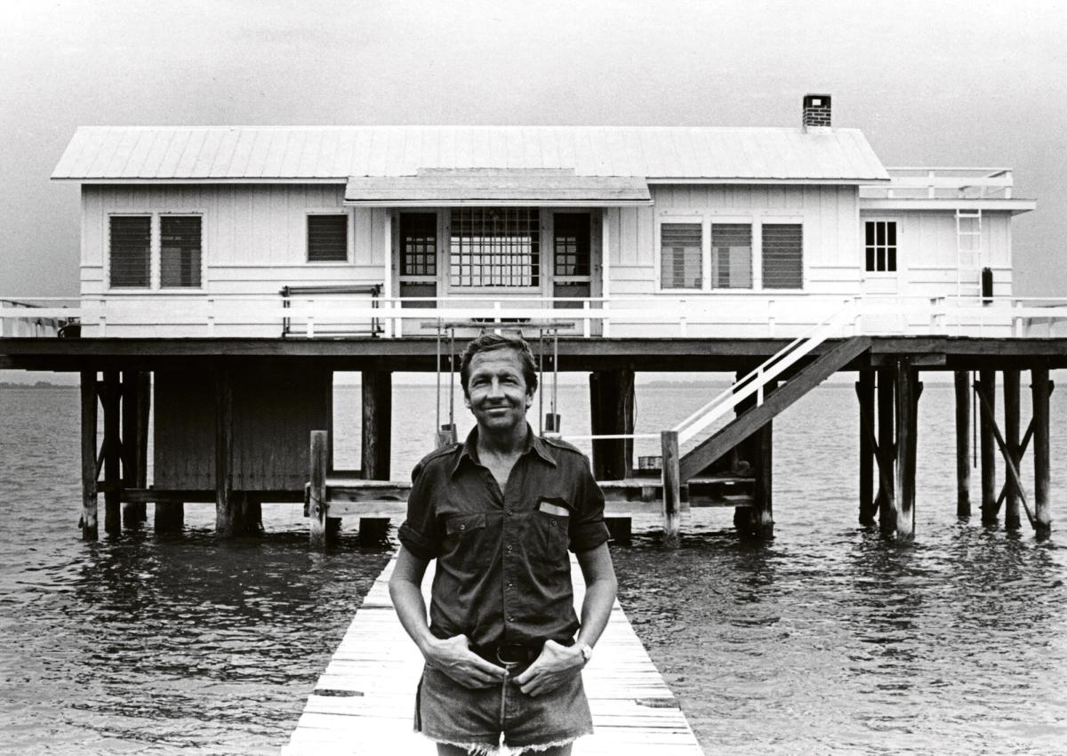 Robert Rauschenberg on Captiva Island in 1979. Though he kept his studio in New York, the artist had been spending most of his time in Florida since 1970 Photo: Terry Van Brunt