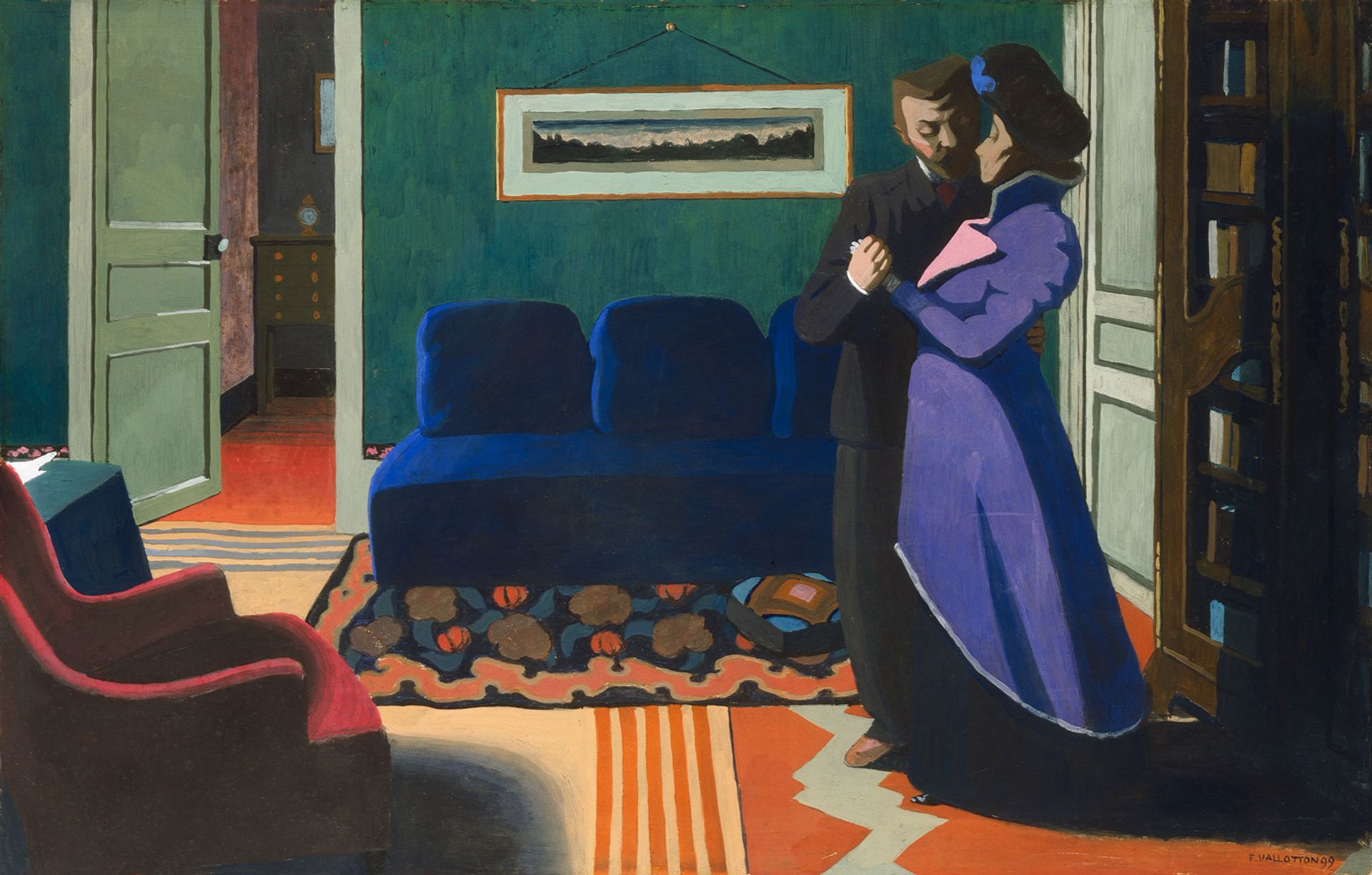 Félix Vallotton's The Visit (La Visite) (1899) is on show at the Royal Academy of Arts © Kunsthaus Zürich