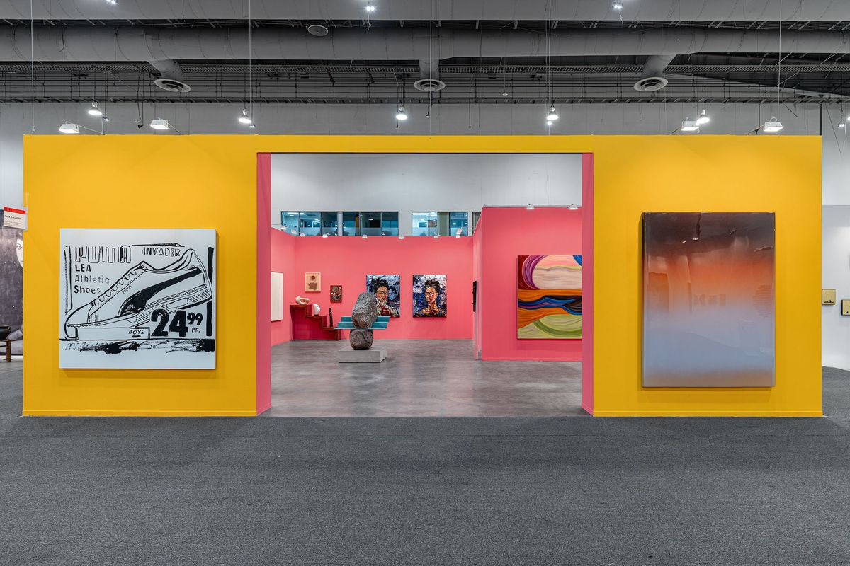 Installation view of Pace's stand at Zona Maco Courtesy Pace Gallery