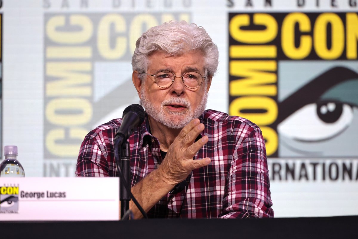 George Lucas speaks at the Lucas Museum of Narrative Art panel at Comic-Con International 2025 at San Diego Convention Center on 27 July 2025 Photo by Eric Charbonneau / Lucas Museum of Narrative Art via Getty Images