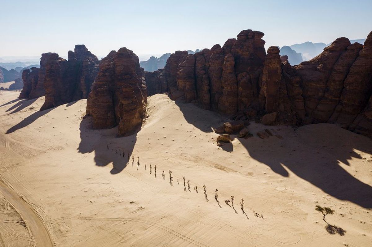 Nadim Karam's On Parade was on show at Desert X AlUla Photo: Lance Gerber. Courtesy of the artist, RCU and Desert X