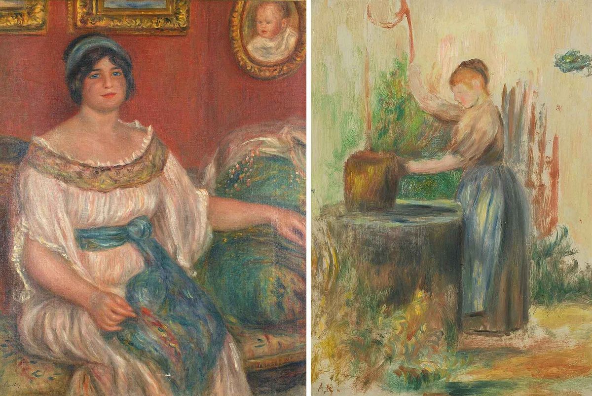 Stolen: Renoir’s Madame Colonna Romano (1910) and Jeune femme au puits (young woman at the well, 1886) Musée Renoir