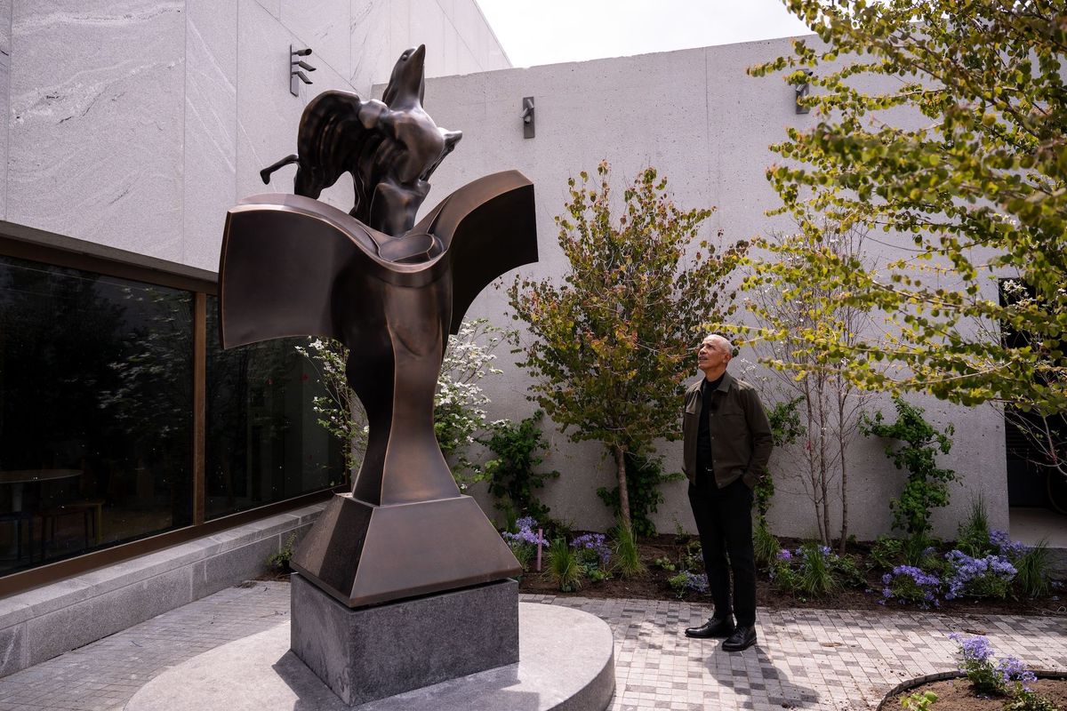 Book Bird by Richard Hunt in the library and reading garden at the Obama Presidential Center in Chicago Courtesy The Obama Foundation