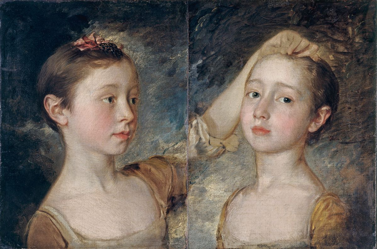 Mary and Margaret Gainsborough, the Artist’s Daughters (around 1760-61) by Thomas Gainsborough is on show at the National Portrait Gallery © Victoria and Albert Museum, London