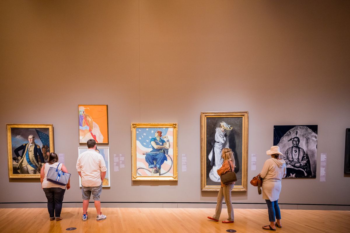 Early American art galleries at Crystal Bridges Museum of American Art, Bentonville, Arkansas Courtesy Crystal Bridges Museum of American Art