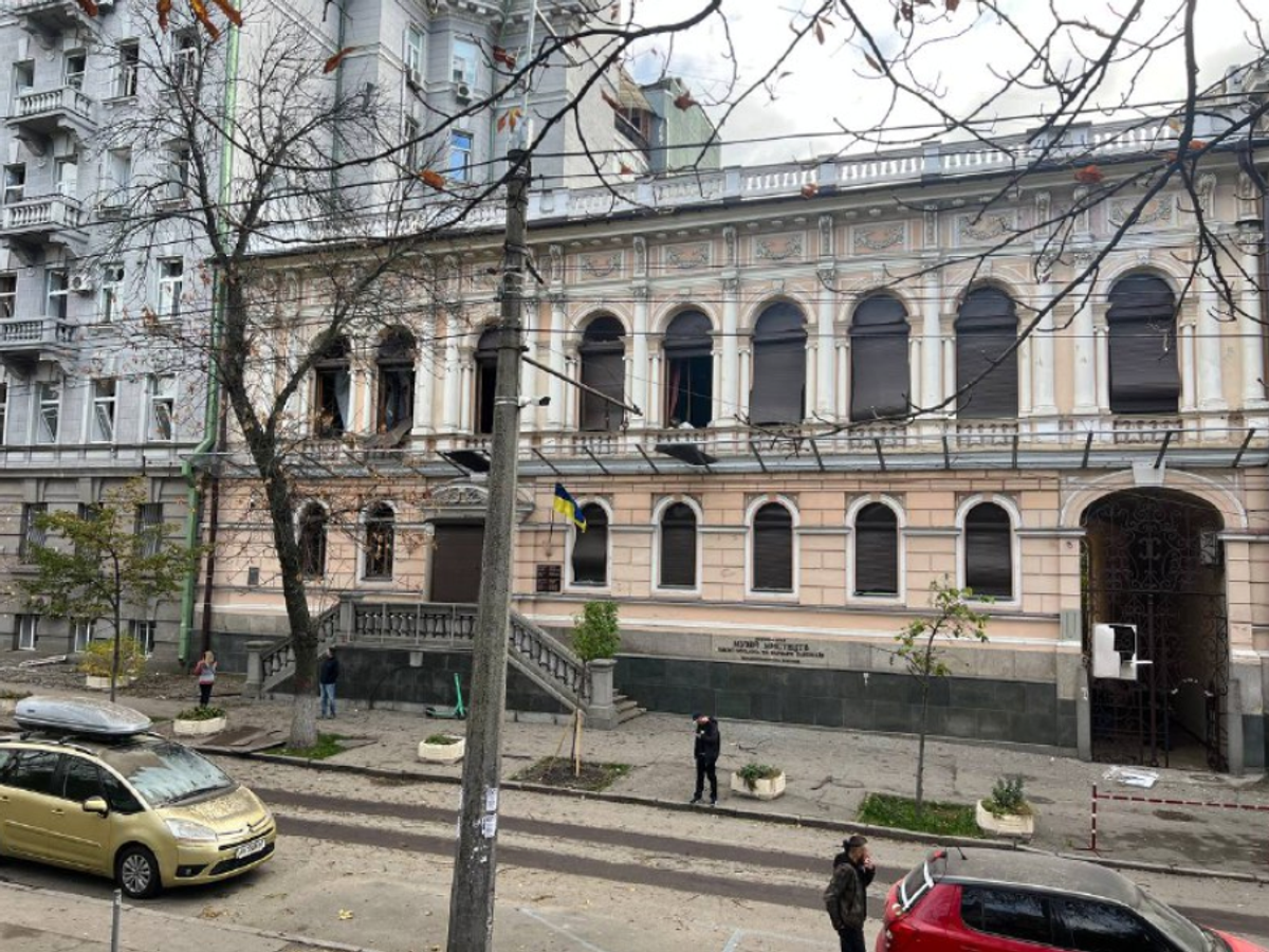 The Khanenko Art Museum in Kyiv has been damaged in the shelling Photo: Kyrylo Tymoshenko, Deputy Head of the Office of the President of Ukraine