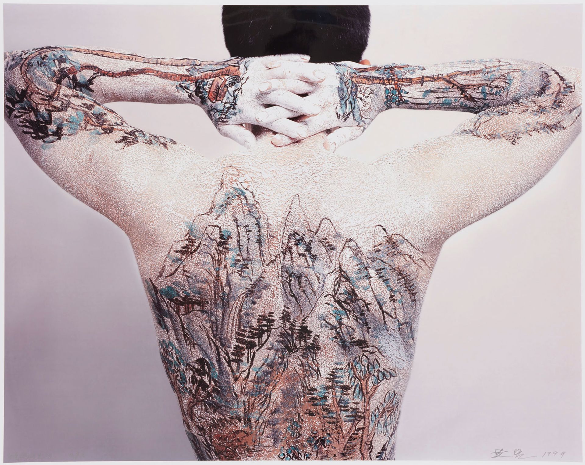 Huang Yan's Chinese Shan-Shui (landscape)—Tattoo (1999) © Huang Yan, Photo: Synthescape