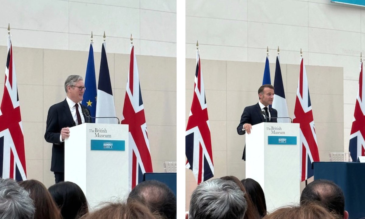 France resisted loan of Bayeux Tapestry for ‘decades’, Macron says during British Museum visit
