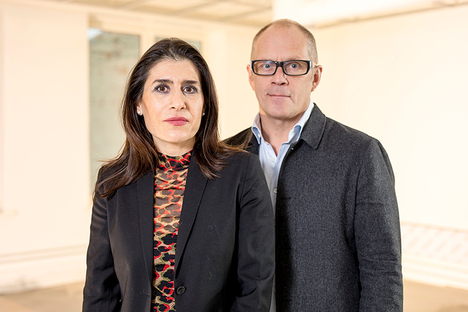 The Oslo Biennial curators Eva Gonzalez-Sancho and Per Gunnar Eeg-Tverbakk Niklas R. Lello