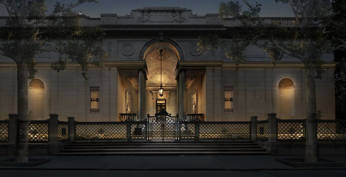 A rendering of the Morgan Library & Museum's planned lighting scheme Courtesy of Tillett Lighting Design