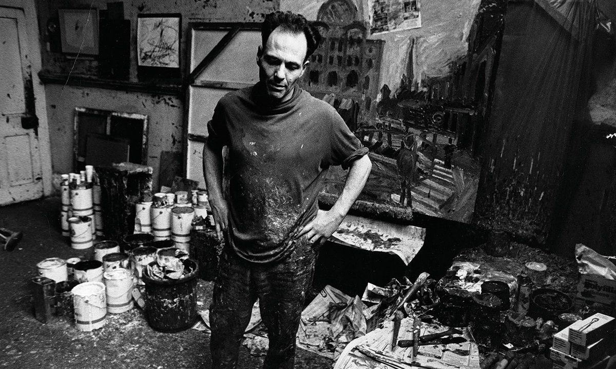 An early photo of Frank Auerbach in his studio
Heritage Image Partnership Ltd/Alamy Stock Photo