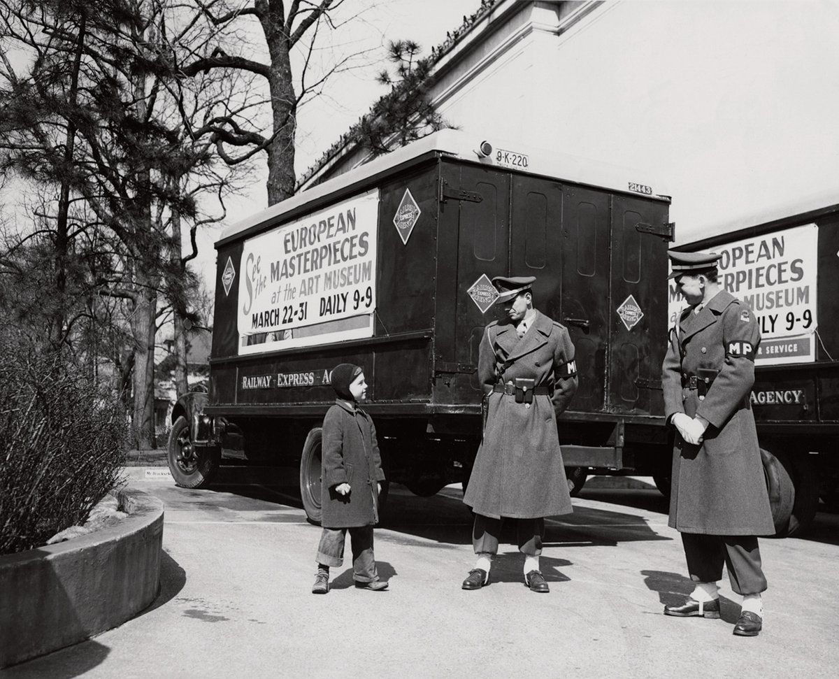 Trucks guarded by the US military brought the Berlin Old Masters to Toledo, Ohio in 1949 Courtesy of Cincinnati Art Museum