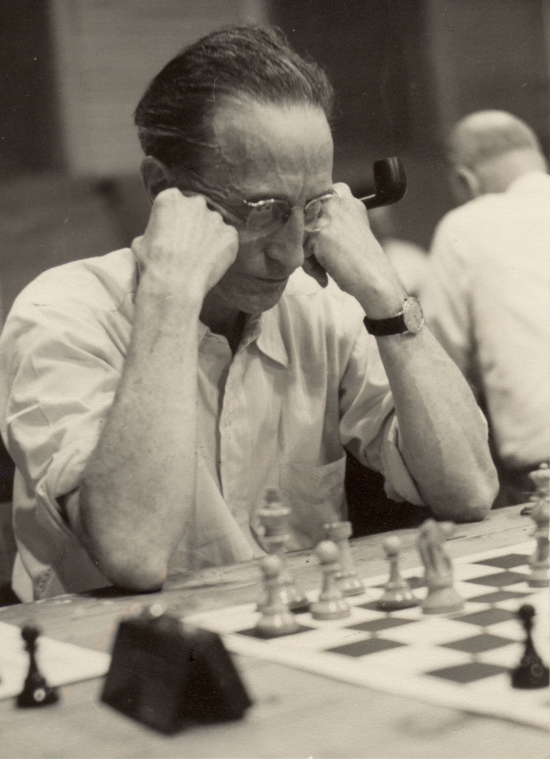 Marcel Duchamp, Annual New York State Chess Association tournament, Cazenovia, New York, 1953. Archives Marcel Duchamp, Photographies, AMD, Paris.