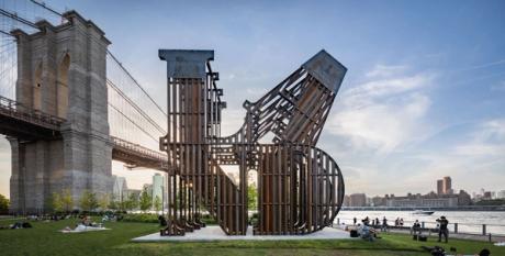  ‘My work holds a mirror to one’s perspective’: Nicholas Galanin on his new public sculpture made of border wall steel 