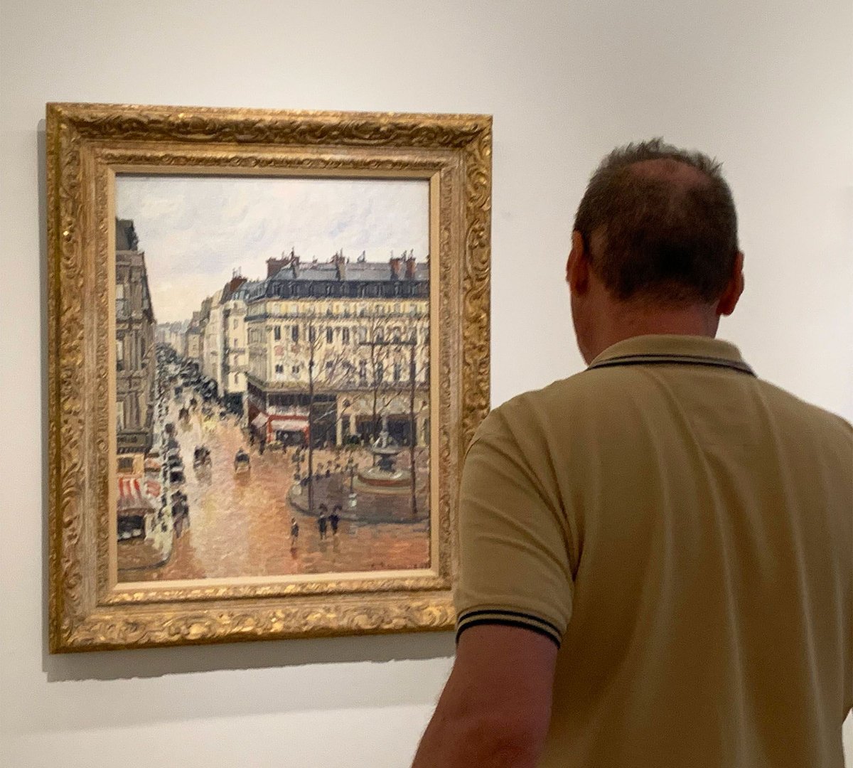 Camille Pissarro's Rue Saint-Honoré, dans l'après-midi. Effet de pluie (1897), at the Museo Nacional Thyssen-Bornemisza in Madrid, has been the subject of a Nazi-loot restitution claim in California for decades Photo © The Art Newspaper
