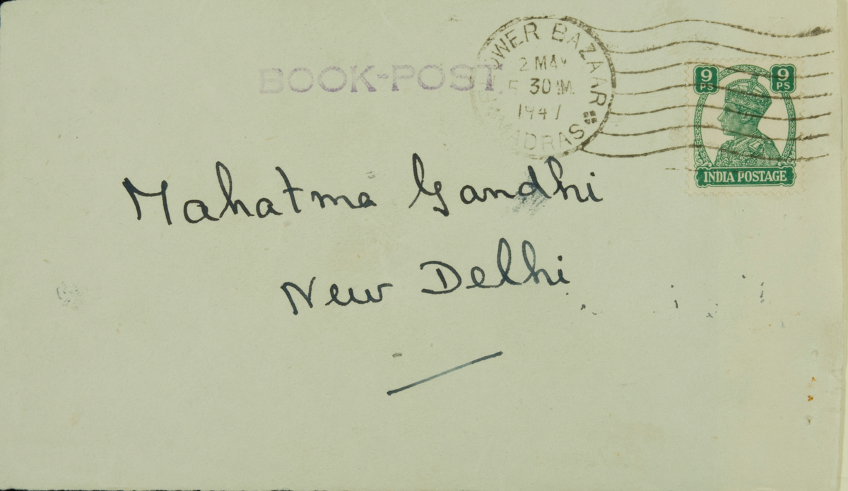 Five letters written by Gandhi to Lord Mountbatten that are held in the Mountbatten Archives at the University of Southampton will be show at John Hansard Gallery for Tangled Hierarchies. Courtesy of John Hansard Gallery