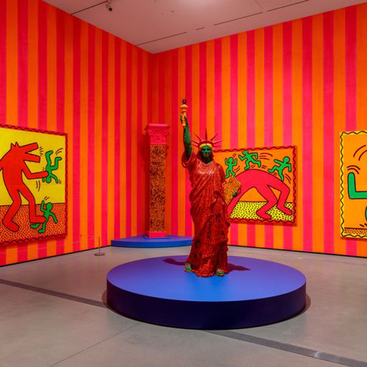 Installation view of Keith Haring: Art Is for Everybody exhibition at The Broad, Los Angeles, May 27, 2023 – October 8, 2023.
Photo: Joshua White/JWPictures.com, courtesy of The Broad