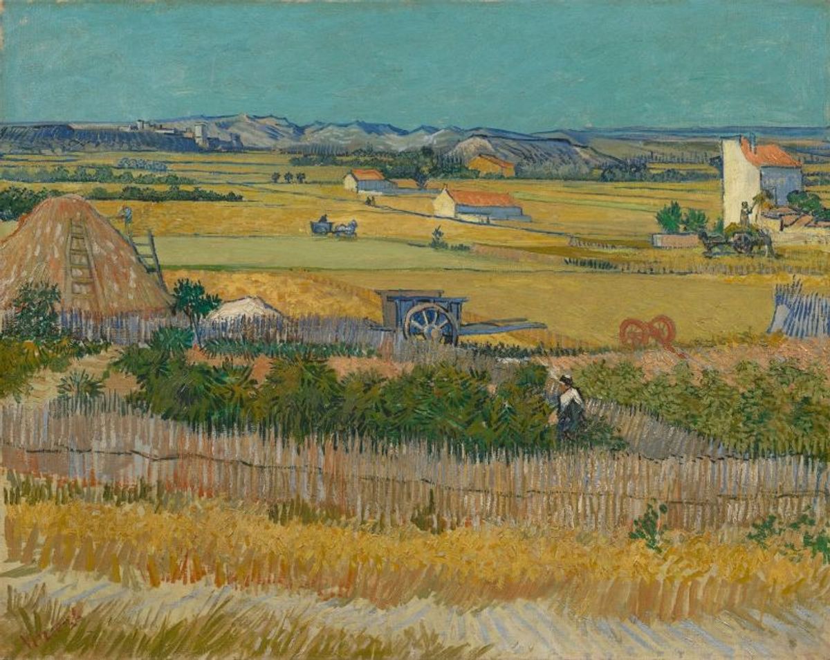 Van Gogh’s The Harvest (June 1888) Courtesy of the Van Gogh Museum, Amsterdam (Vincent van Gogh Foundation)