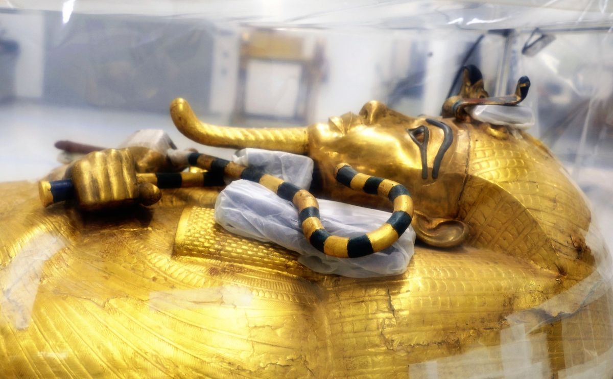 King Tutankhamun's coffin is being renovated for the first time since its discovery in 1922 Courtesy of Egyptian Ministry of Antiquities