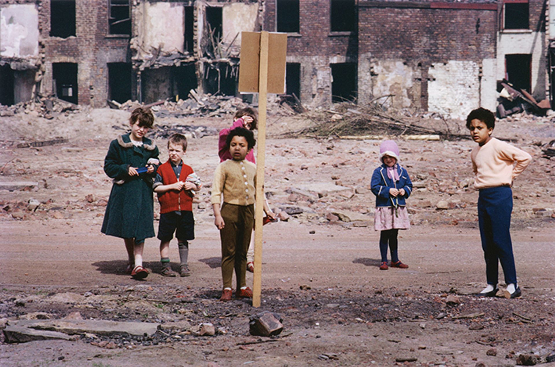 The photographer Shirley Baker documented some of the poorest districts in Manchester, such as Hulme, photographed here in 1965 © Mary Evans Picture Library 2021