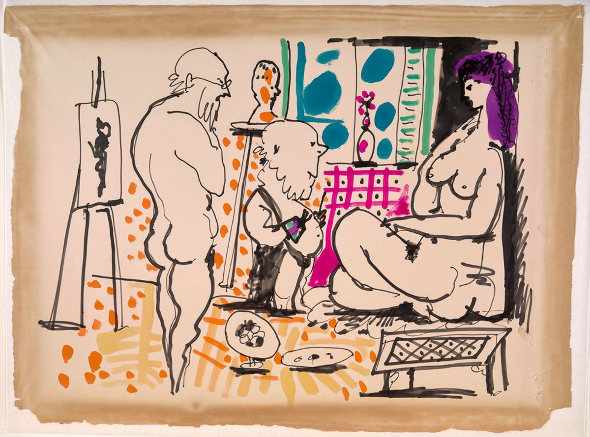 Pablo Picasso's In the Studio (1955) Musée National Picasso-Paris; © Succession Picasso/DACS; photo: Adrien Didierjean/RMN, Grand Palais