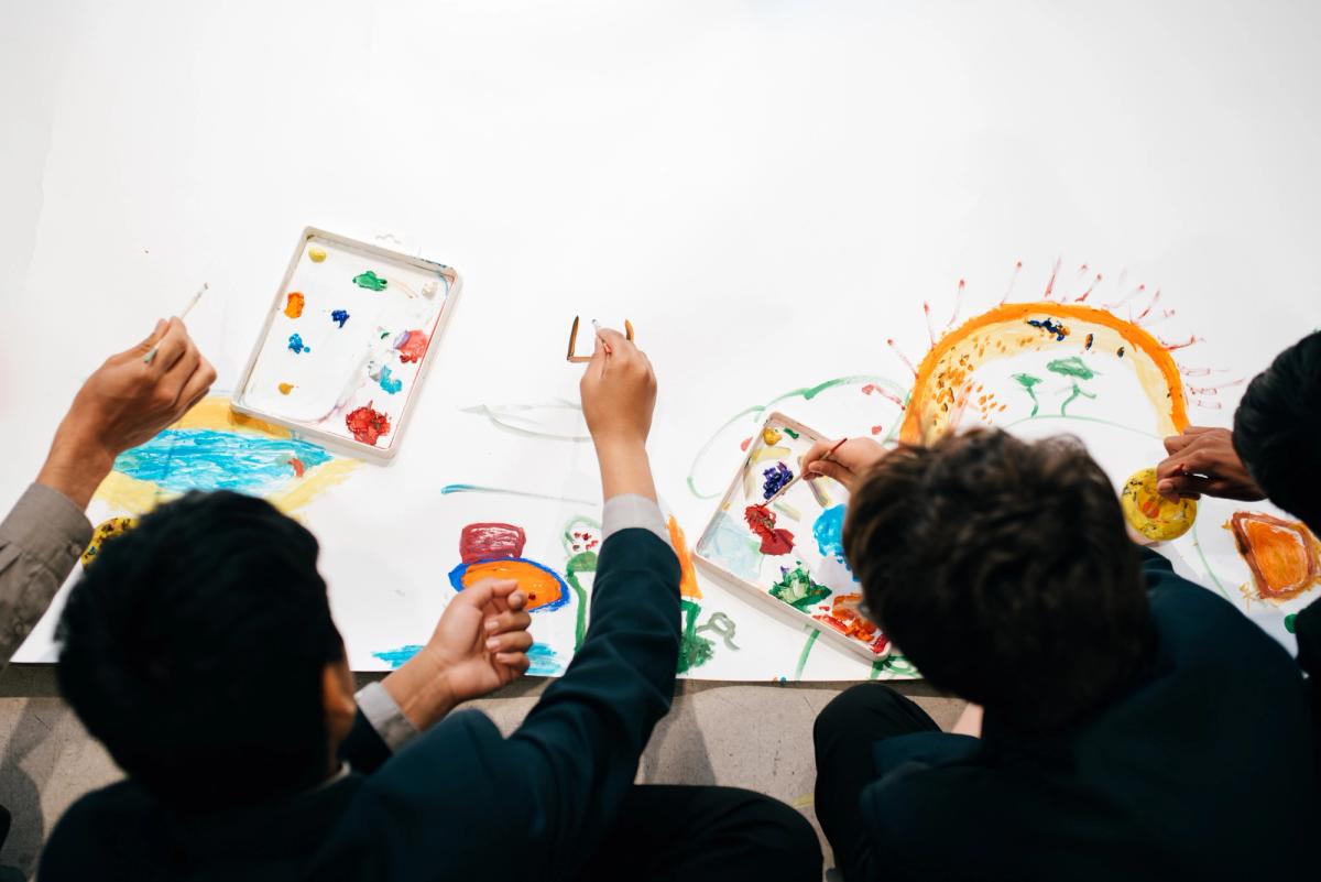Participants of Haverstock School Project, hosted by the Freelands Foundation, in 2022
Photo: Eric Aydin-Barberini