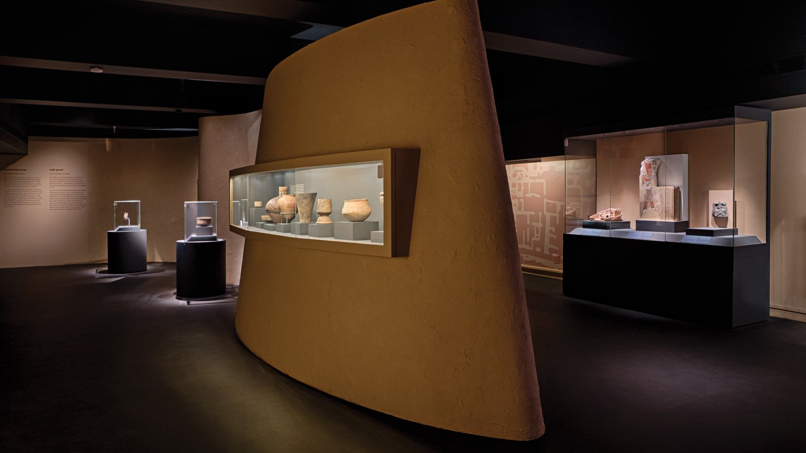 Ancient artefacts in the Shared Beginnings part of the show at Mumbai’s CSMVS museum courtesy of CSMVS