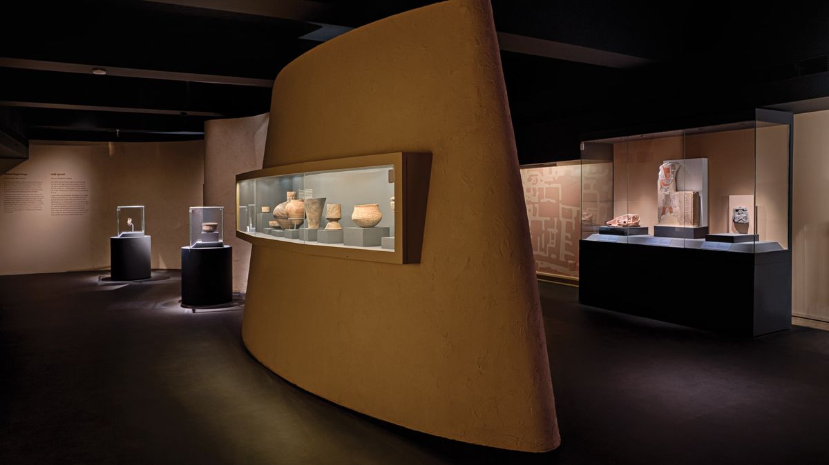 Ancient artefacts in the Shared Beginnings part of the show at Mumbai’s CSMVS museum courtesy of CSMVS