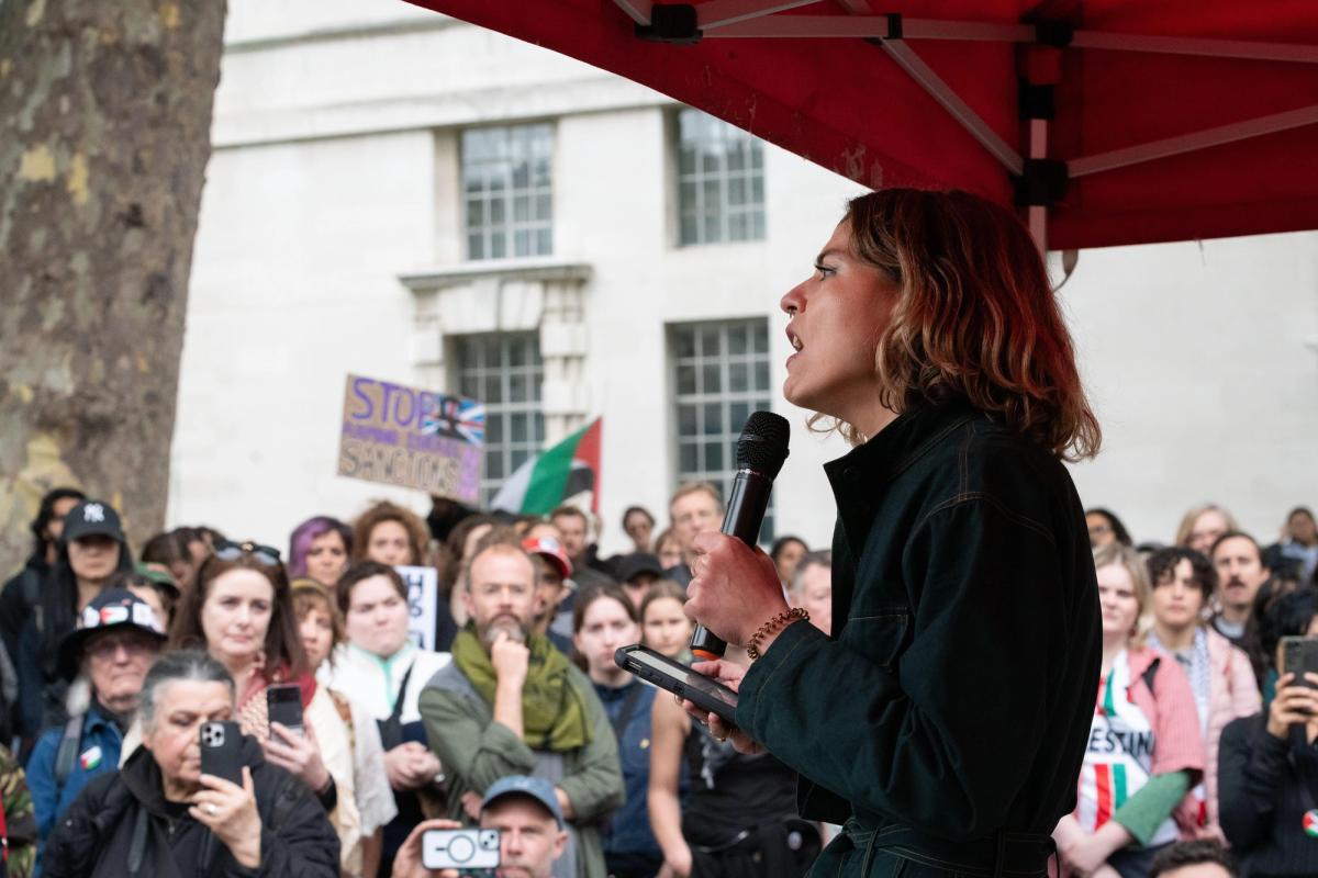 Nearly three-quarters of respondents described stark inconsistencies in how institutions apply principles of free expression

Arts and culture workers march to Downing Street, calling for the arts sector to impose a cultural boycott on Israel. Ron Fassbender/Alamy Live News

