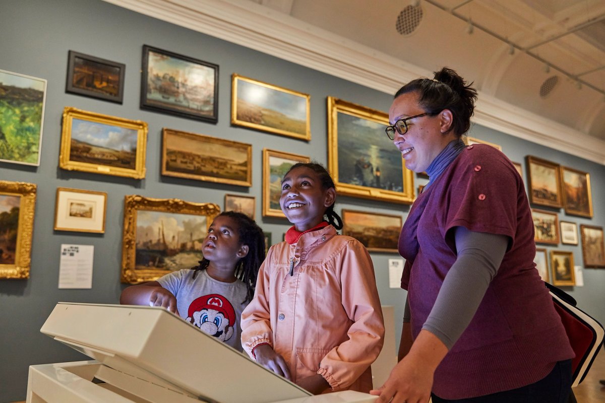 Visitors at The Box in Plymouth (August 2021) © Janie Airey/Art Fund 2021
