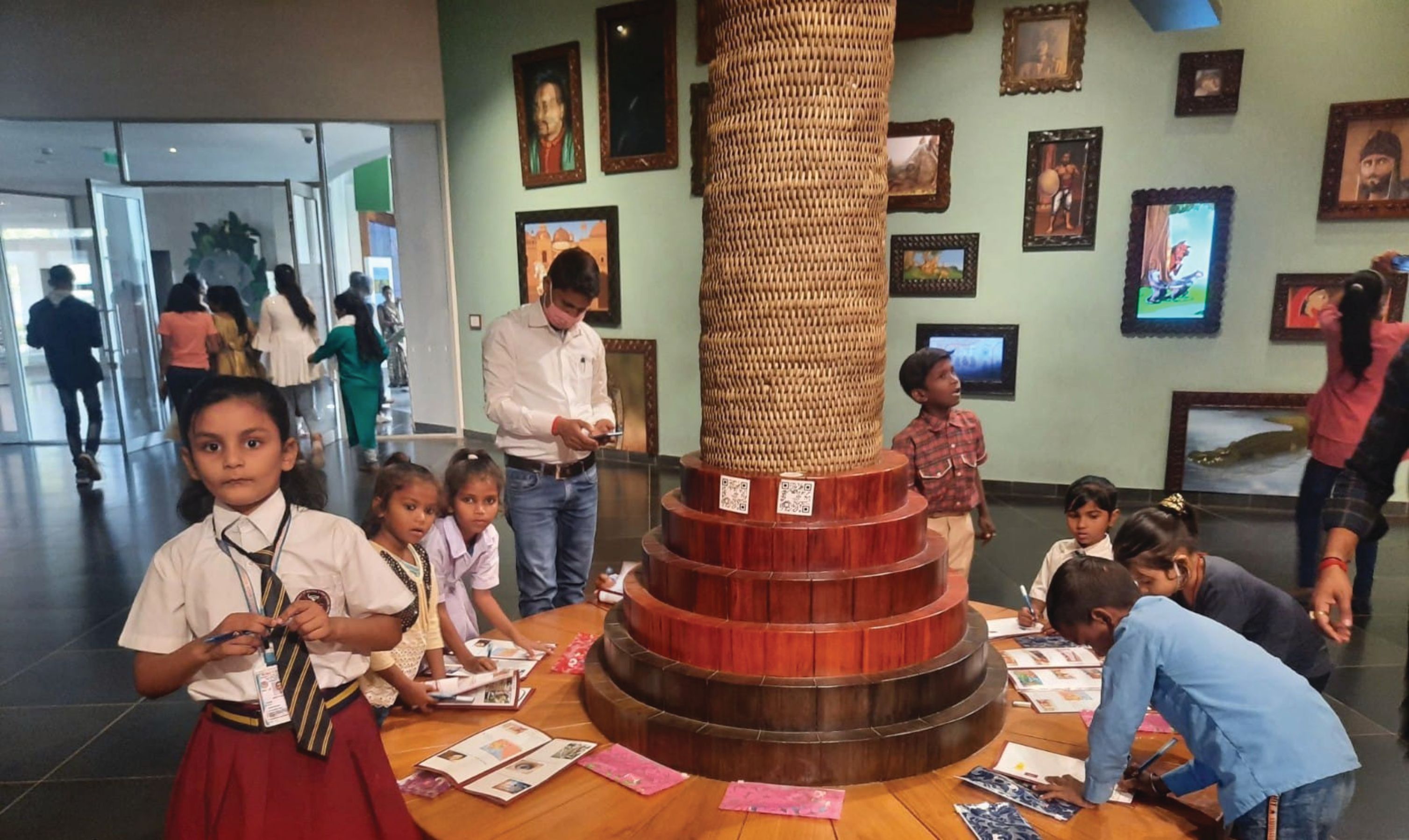 Tens of thousands of schoolchildren have visited the Bihar Museum in Patna, India, thanks to a government scheme Courtesy of Bihar Museum