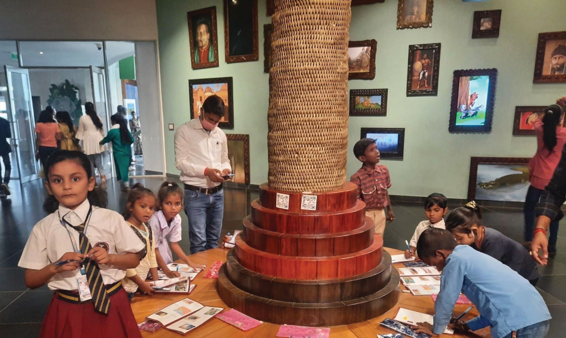 Tens of thousands of schoolchildren have visited the Bihar Museum in Patna, India, thanks to a government scheme Courtesy of Bihar Museum