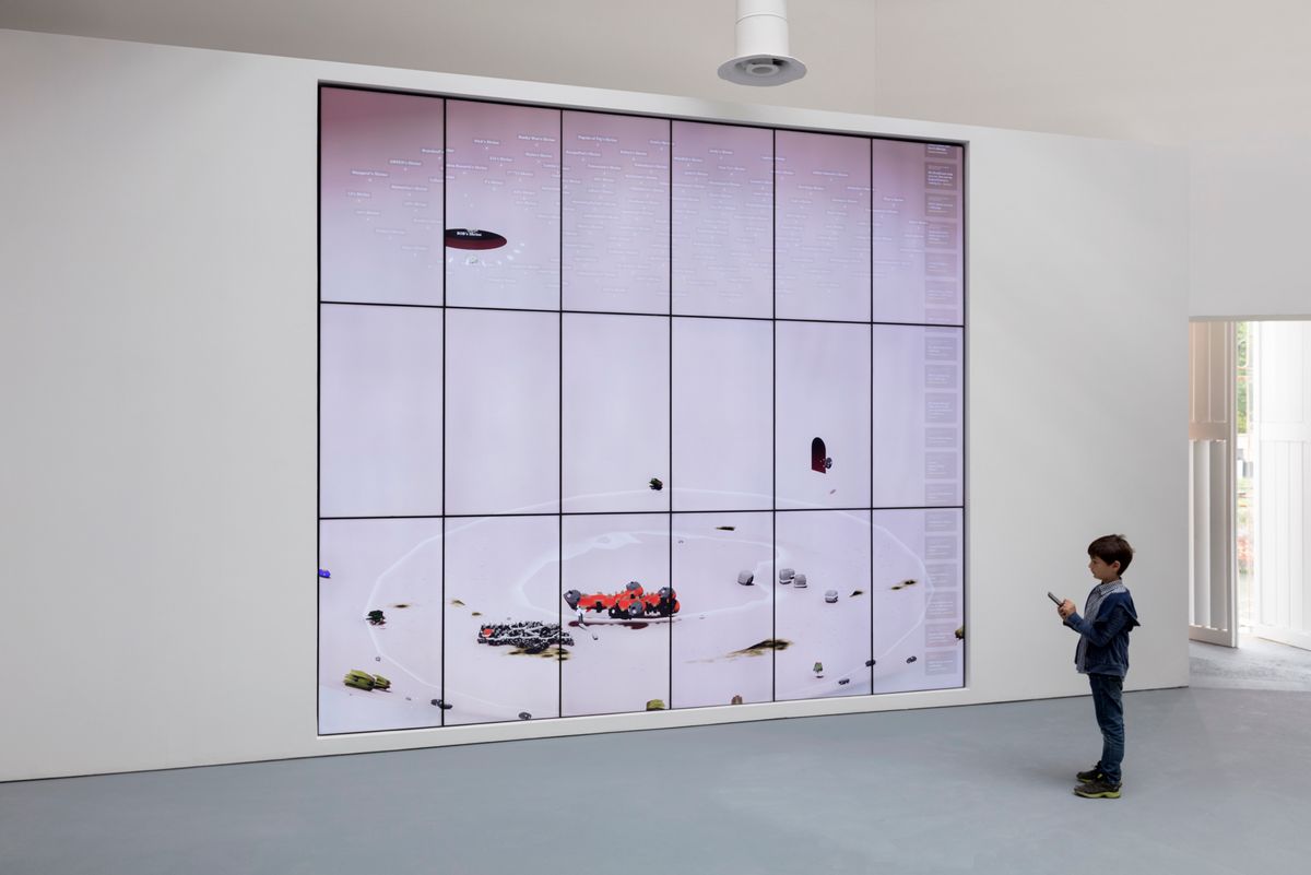 Ian Cheng, installation view, BOB, Central Pavilion, Giardini, Venice Biennale, Venice, 2019. © Ian Cheng, Courtesy the artist and Gladstone Gallery, New York and Brussels. Photography by Andrea Rossetti.