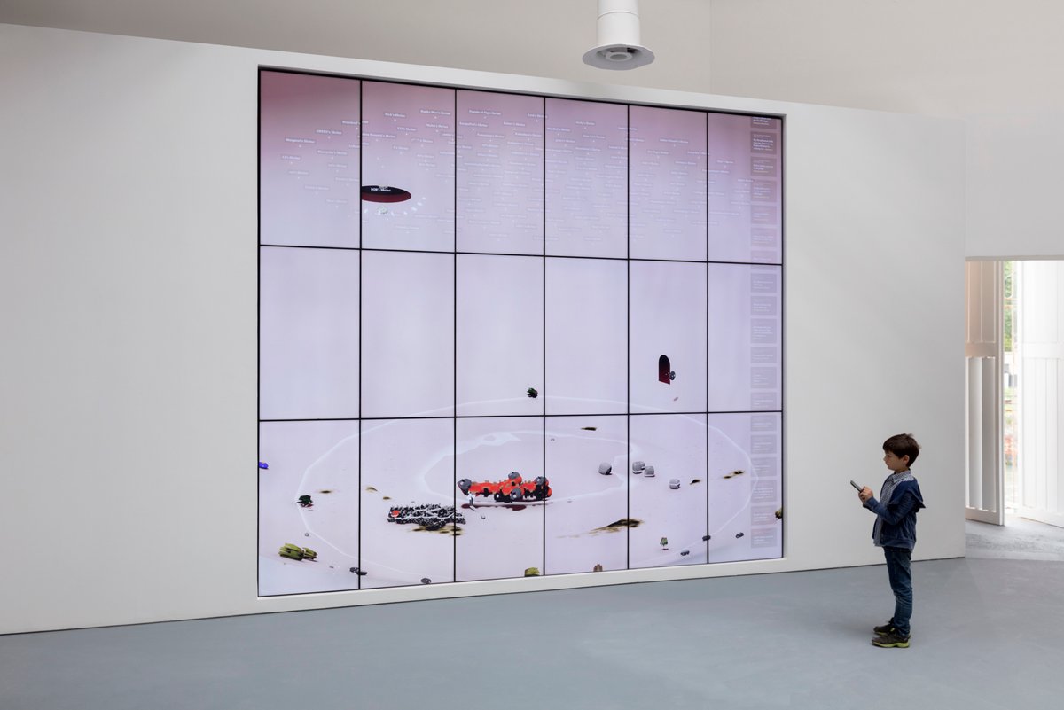 Ian Cheng, installation view, BOB, Central Pavilion, Giardini, Venice Biennale, Venice, 2019. © Ian Cheng, Courtesy the artist and Gladstone Gallery, New York and Brussels. Photography by Andrea Rossetti.