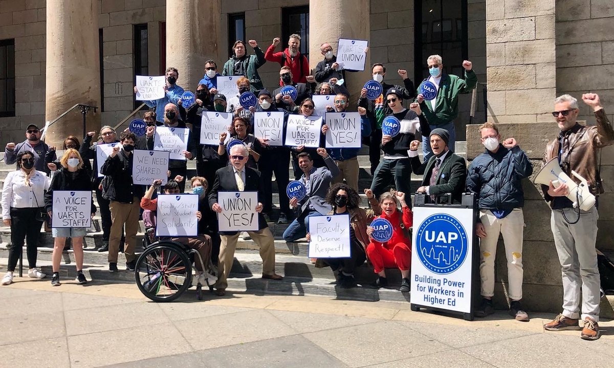 Staff, faculty and students at Philadelphia’s University of the Arts hold rally amid union vote and negotiations Staff, faculty and students at Philadelphia’s University of the Arts hold rally amid union vote and negotiations