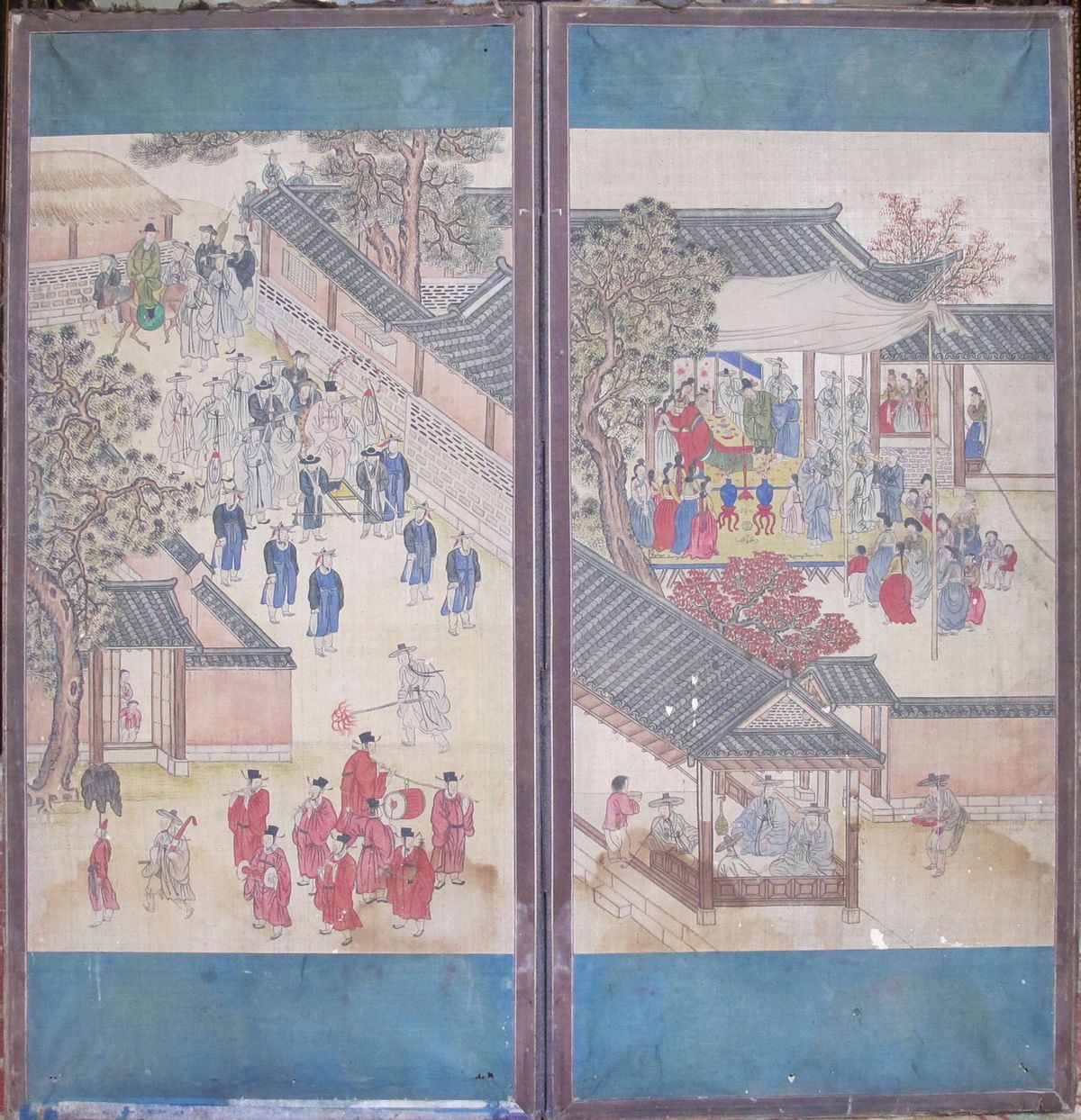 This 19th-century screen painting is among the Korean works in the museum’s collection The Trustees of the British Museum