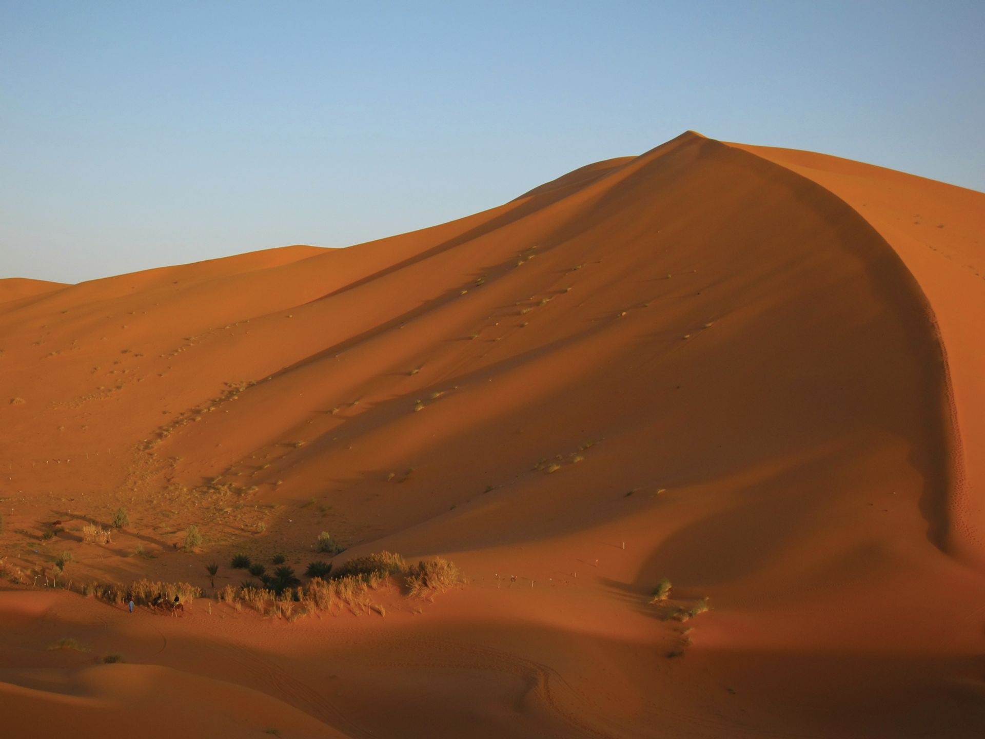The Erg Chebbi dunes in Morocco, north of where the Sahara Desert officially begins © Photo: Cynthia Becker, 2010