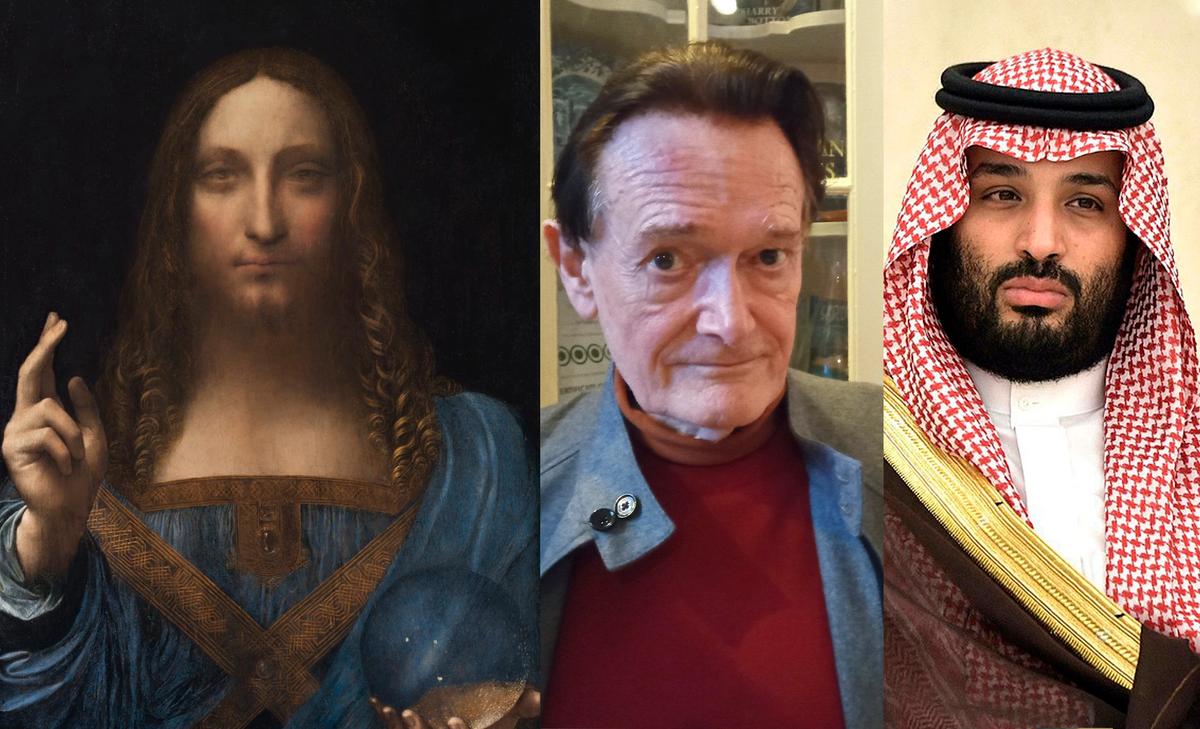 Left: Leonardo da Vinci's Salvator Mundi © Christie’s Images Ltd Middle: Martin Kemp © JuddF Right: Mohammed bin Salman © Kremlin.ru