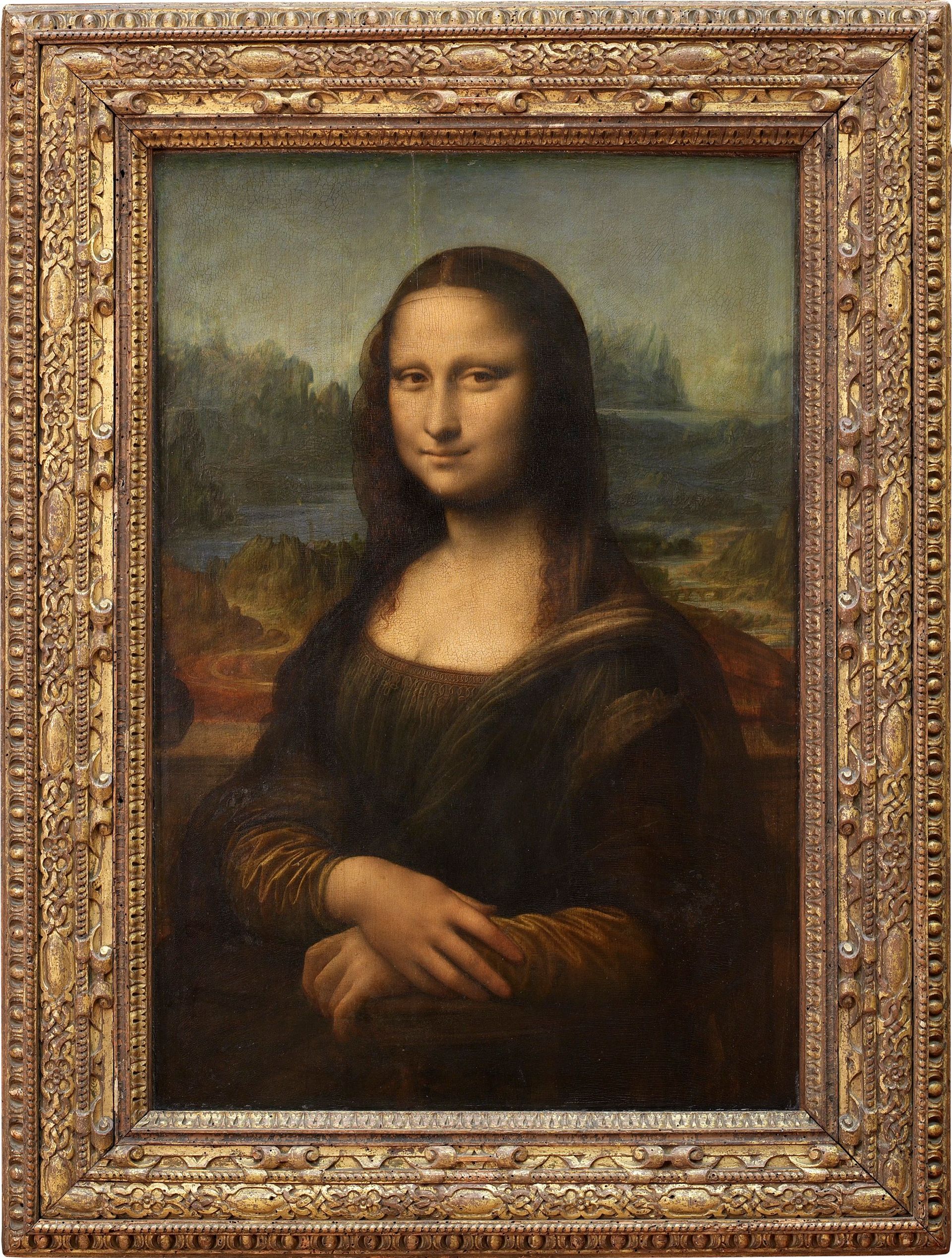 Mona Lisa, la Gioconda or la Joconde, Leonardo da Vinci (1503-06) © 2007 Musée du Louvre / Angèle Dequier