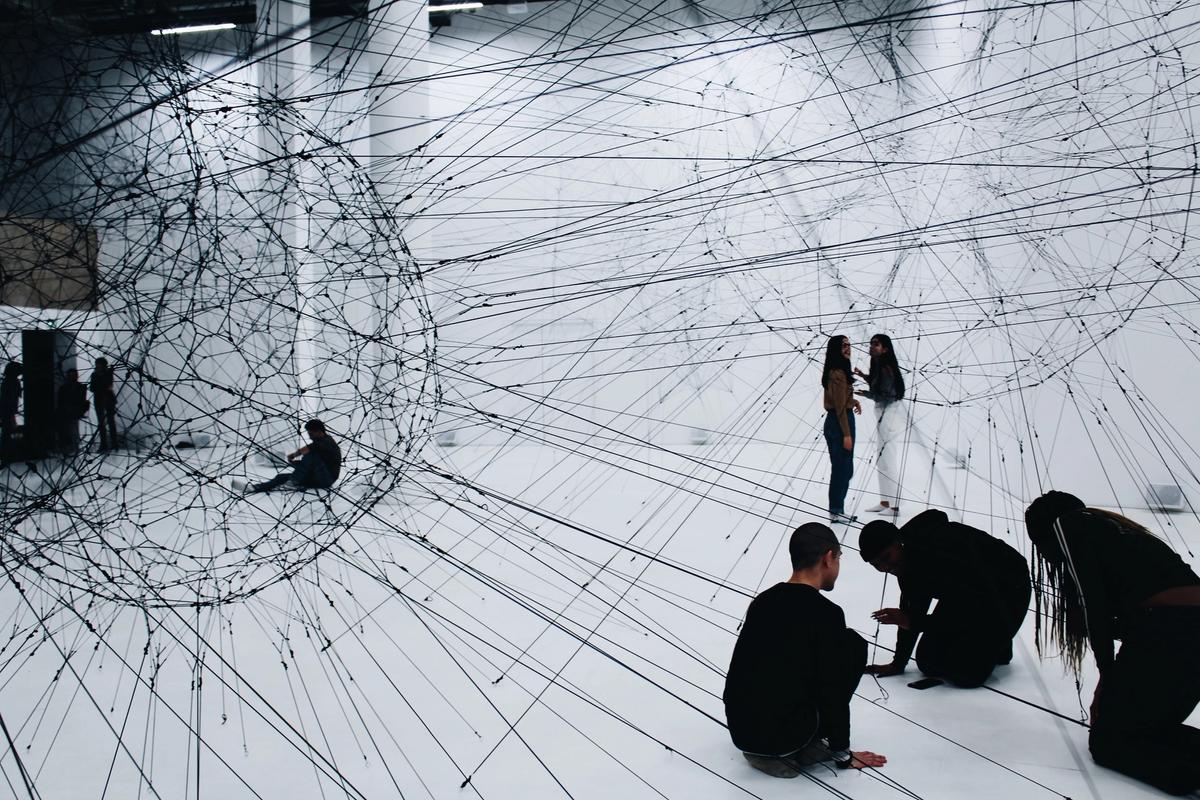 The Palais de Tokyo in Paris, pictured here during the 2018-19 exhibition Carte Blanche to Tomás Saraceno, launched a Change.org petition to lift Covid-19 restrictions on French museums and galleries Photo: Alina Grubnyak