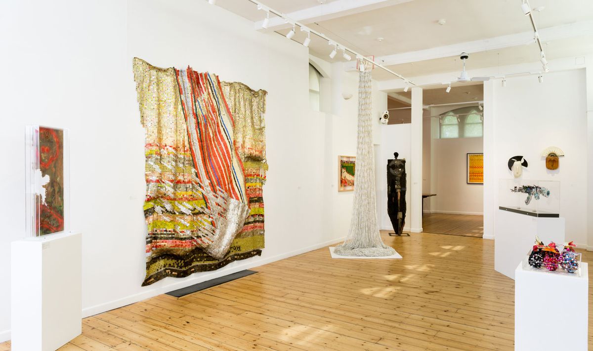 October gallery has been championing non-Western artists for 40 years, including El Anatsui, whose bottle cap works were on show at the gallery earlier this year Photo: Jonathan-Greet. Courtesy of October Gallery, London