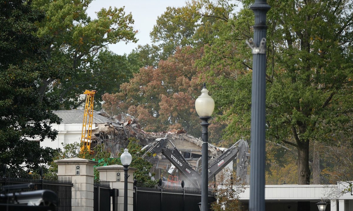 Trump demolishes White House's historic East Wing despite preservationists' protests